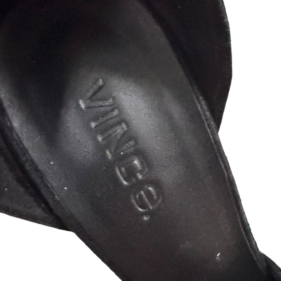 Vince Suede Paulette d'Orsay High Heel Pumps Shoe Black Size 7.5 - Picture 2 of 10